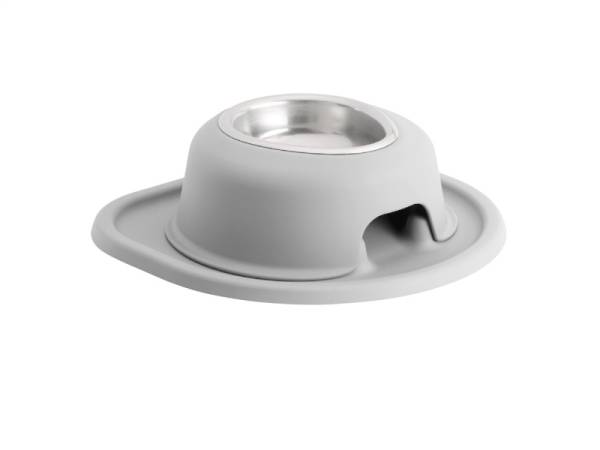 WeatherTech - WeatherTech Pet Feeding System Single High 8oz 3in. Stainless Bowl - Light Grey | SH0803LGLG - Image 1