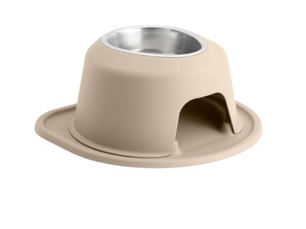 WeatherTech - WeatherTech Pet Feeding System Single High 32oz 6in. Stainless Bowl - Tan | SH3206TNTN - Image 1