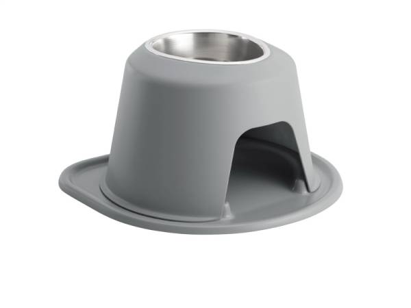 WeatherTech - WeatherTech Pet Feeding System Single High 32oz 8in. Stainless Bowl - Dark Grey | SH3208DGDG - Image 1
