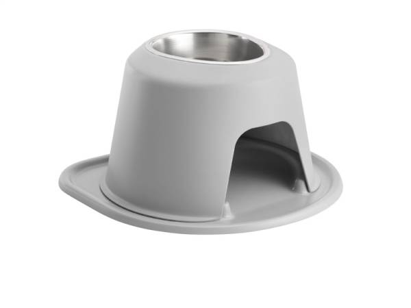 WeatherTech - WeatherTech Pet Feeding System Single High 32oz 8in. Stainless Bowl - Light Grey | SH3208LGLG - Image 1