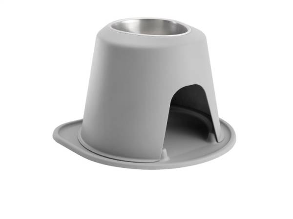 WeatherTech - WeatherTech Pet Feeding System Single High 64oz 12in. Stainless Bowl - Light Grey | SH6412LGLG - Image 1