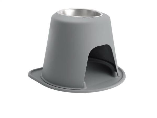 WeatherTech - WeatherTech Pet Feeding System Single High 96oz 14in. Stainless Bowl - Dark Grey | SH9614DGDG - Image 1