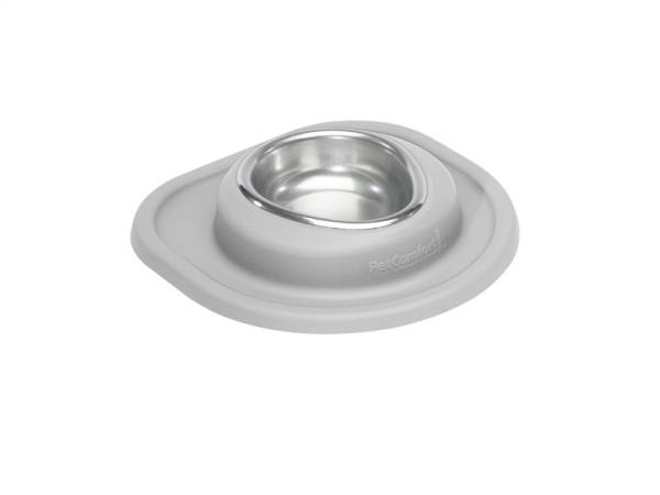 WeatherTech - WeatherTech Pet Feeding System Single Low 8oz 1in. Stainless Bowl - Light Grey | SL0801LG - Image 1