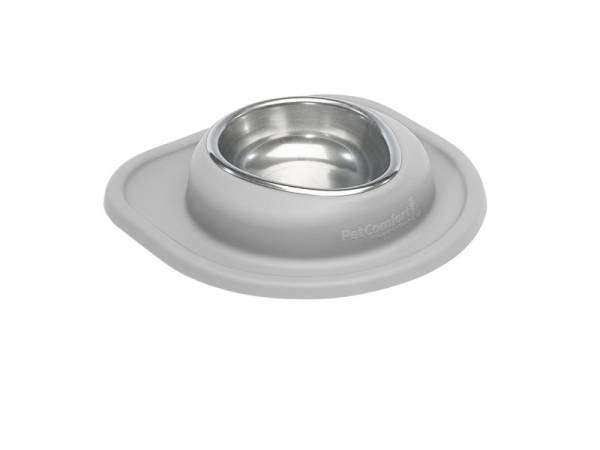 WeatherTech - WeatherTech Pet Feeding System Single Low 16oz 2in. Stainless Bowl - Light Grey | SL1602LG - Image 1