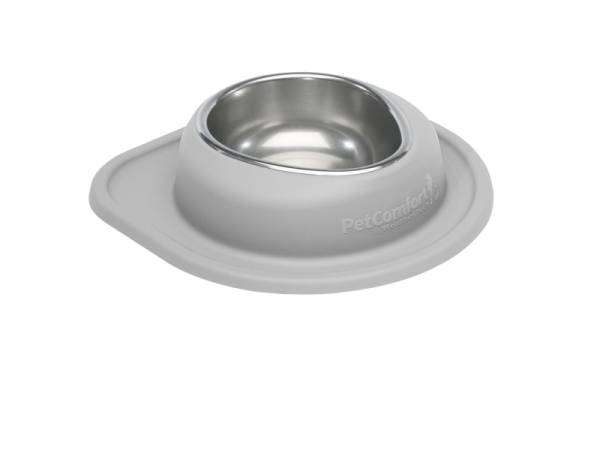 WeatherTech - WeatherTech Pet Feeding System Single Low 32oz 3in. Stainless Bowl - Light Grey | SL3203LG - Image 1