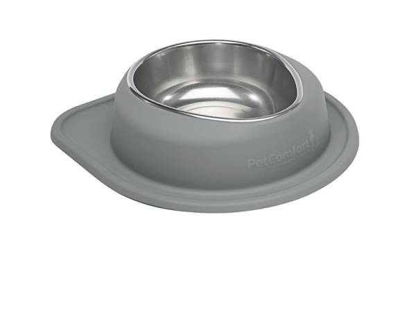 WeatherTech - WeatherTech Pet Feeding System Single Low 96oz 3in. Stainless Bowl - Dark Grey | SL9603DG - Image 1