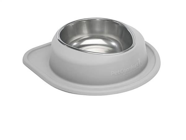 WeatherTech - WeatherTech Pet Feeding System Single Low 96oz 3in. Stainless Bowl - Light Grey | SL9603LG - Image 1