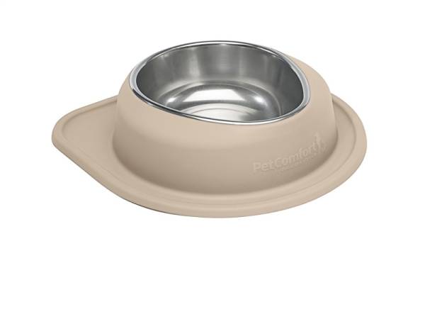 WeatherTech - WeatherTech Pet Feeding System Single Low 96oz 3in. Stainless Bowl - Tan | SL9603TN - Image 1