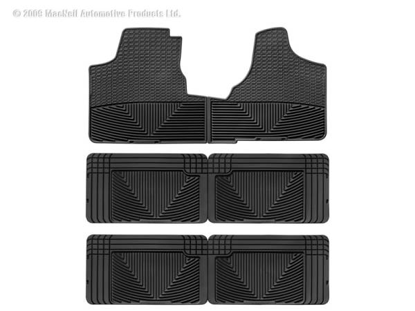 WeatherTech - Floor Mat Set FloorMat WeatherTech 96-00 Plymouth Grand Voyager Front/Rear/and Rear Rubber Mats - Black | W16-W25-W25 - Image 1