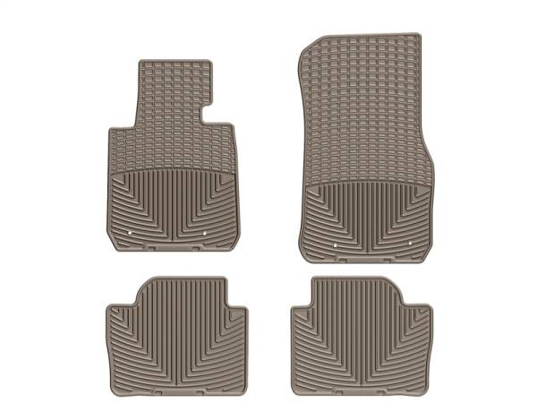 WeatherTech - Floor Mat Set FloorMat WeatherTech 12+ BMW 3-Series (F30) Front and Rear Rubber Mats - Tan | W267TN-W268TN - Image 1