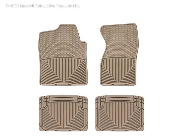 WeatherTech - Floor Mat Set FloorMat WeatherTech 99 GMC Sierra Front and Rear Rubber Mats - Tan | W26TN-W20TN - Image 1