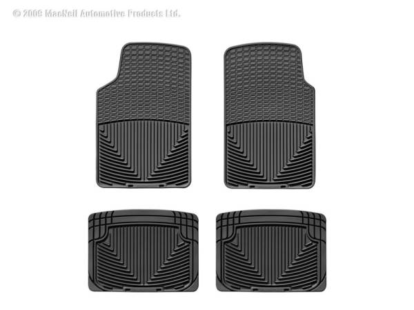 WeatherTech - Floor Mat Set FloorMat WeatherTech 64-79 Volkswagen Bug Front and Rear Rubber Mats - Black | W3-W20 - Image 1