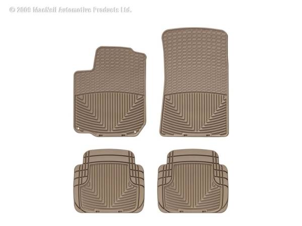 WeatherTech - Floor Mat Set FloorMat WeatherTech 98-10 Volkswagen New Beetle Front and Rear Rubber Mats - Tan | W31TN-W50TN - Image 1