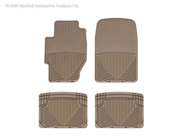 WeatherTech - Floor Mat Set FloorMat WeatherTech 85-00 Honda Civic Front and Rear Rubber Mats - Tan | W34TN-W20TN - Image 1