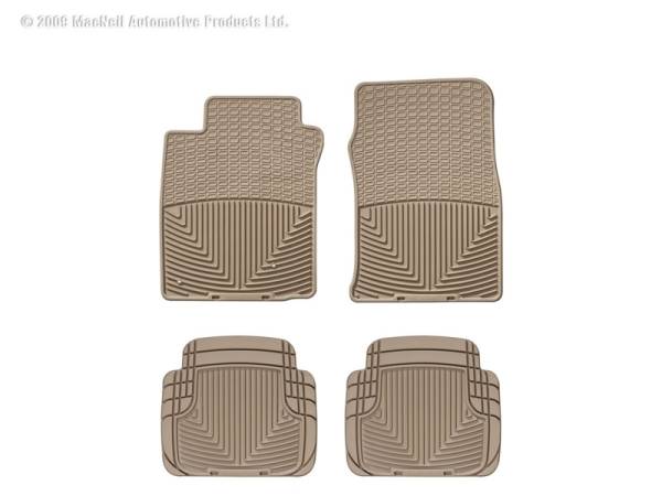 WeatherTech - Floor Mat Set FloorMat WeatherTech 00-06 Lincoln LS Front and Rear Rubber Mats - Tan | W39TN-W50TN - Image 1