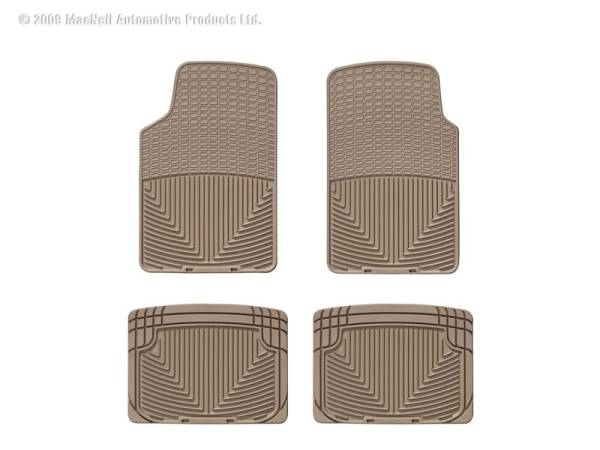 WeatherTech - Floor Mat Set FloorMat WeatherTech 64-79 Volkswagen Bug Front and Rear Rubber Mats - Tan | W3TN-W20TN - Image 1