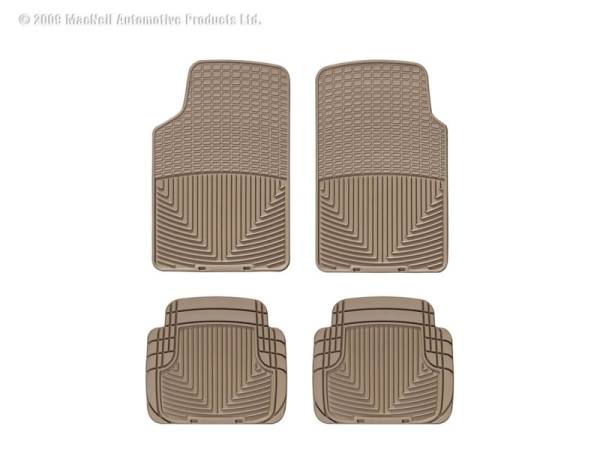 WeatherTech - Floor Mat Set FloorMat WeatherTech 98-05 Volvo C70 Front and Rear Rubber Mats - Tan | W3TN-W50TN - Image 1