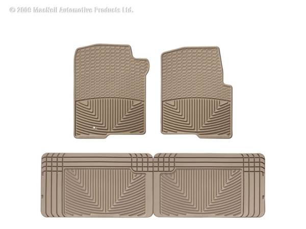 WeatherTech - Floor Mat Set FloorMat WeatherTech 04 Ford F-150 Front and Rear Rubber Mats - Tan | W42TN-W25TN - Image 1
