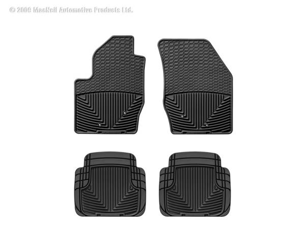 WeatherTech - Floor Mat Set FloorMat WeatherTech 07-10 Chrysler Sebring Front and Rear Rubber Mats - Black | W43-W50 - Image 1