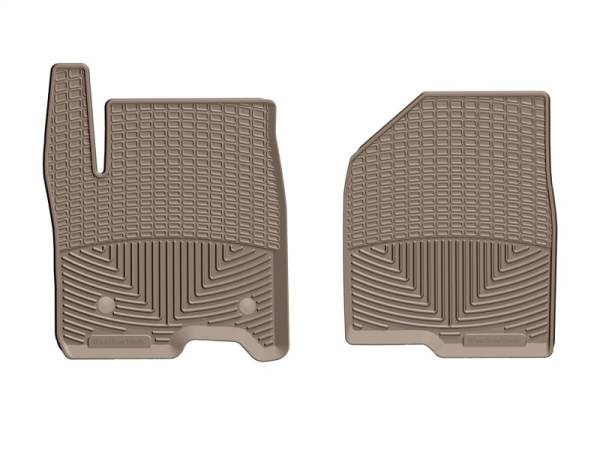 WeatherTech - WeatherTech 2019+ Chevrolet Silverado 1500 Crew Cab Front Rubber Mats - Tan | W489TN - Image 1
