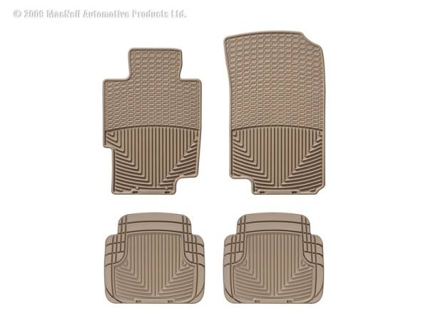 WeatherTech - Floor Mat Set FloorMat WeatherTech 03-08 Acura TSX Front and Rear Rubber Mats - Tan | W58TN-W50TN - Image 1