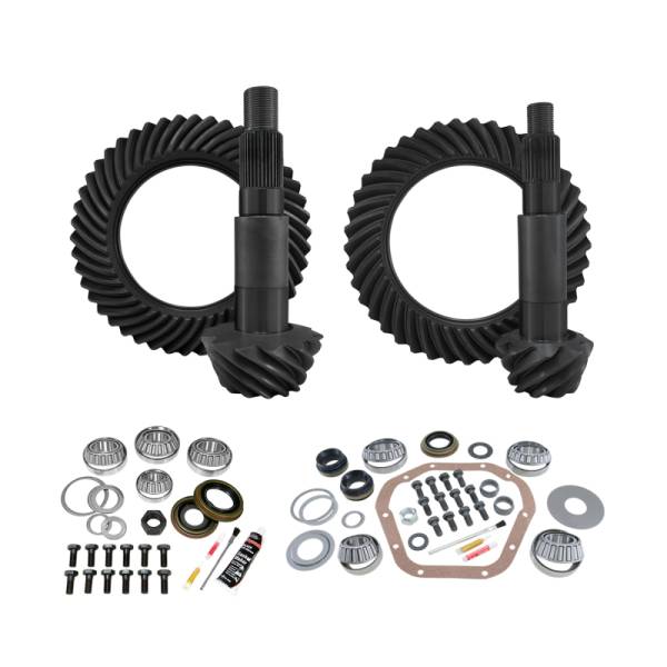 Yukon Gear & Install Kit Package for 99-16 Ford F350 Dana 60 Reverse Front/Dana 80 Rear 4.56 Ratio | YGK148 - Image 1