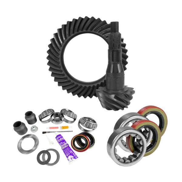 Yukon Gear & Axle - Yukon Gear 9.75in Ford 3.55 Rear Ring & Pinion Install Kit 2.53in OD Axle Bearings and Seal | YGK2088 - Image 1