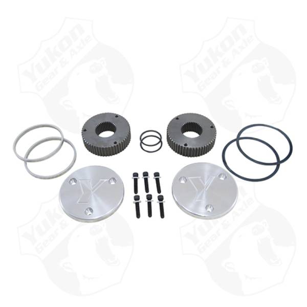 Yukon Gear & Axle - Yukon Gear Hardcore Drive Flange Kit For Dana 60 / 35 Spline Outer Stubs. Yukon Engraved Caps | YHC50005 - Image 1