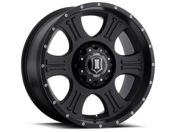 ICON - ICON Shield 20x9 8x180 12mm Offset 5.5in BS 125.2mm Bore Satin Black Wheel | 1020908955SB - Image 1