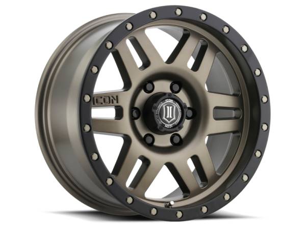 ICON - ICON Six Speed 17x8.5 5x150 25mm Offset 5.75in BS 116.5mm Bore Bronze Wheel | 1417855557BR - Image 1