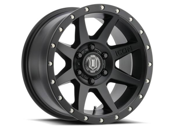 ICON - ICON Rebound 17x8.5 5x5 -6mm Offset 4.5in BS 71.5mm Bore Satin Black Wheel | 1817857345SB - Image 1