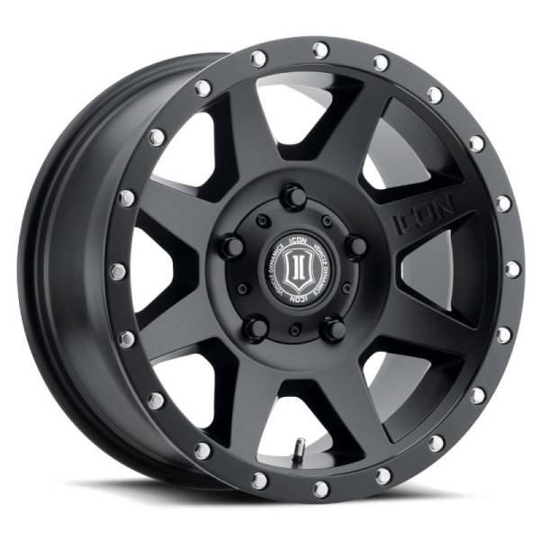 ICON - ICON Rebound 18x9 5x150 25mm Offset 6in BS 110.1mm Bore Satin Black Wheel | 1818905560SB - Image 1
