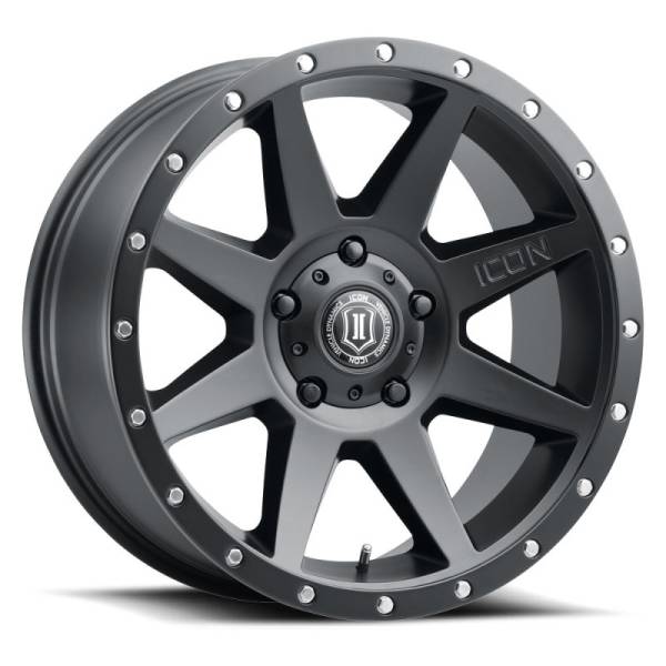 ICON - ICON Rebound 20x9 5x150 16mm Offset 5.625in BS Satin Black Wheel | 1820905556SB - Image 1