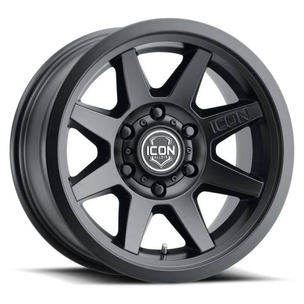 ICON - ICON Rebound 17x8.5 6x5.5 25mm Offset 5.75in BS 95.1mm Bore Satin Black Wheel | 1917859057SB - Image 1