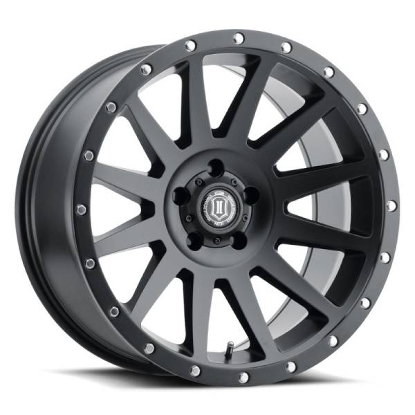 ICON - ICON Compression 20x10 5x5 -12mm Offset 5in BS 71.5mm Bore Satin Black Wheel | 2020107350SB - Image 1
