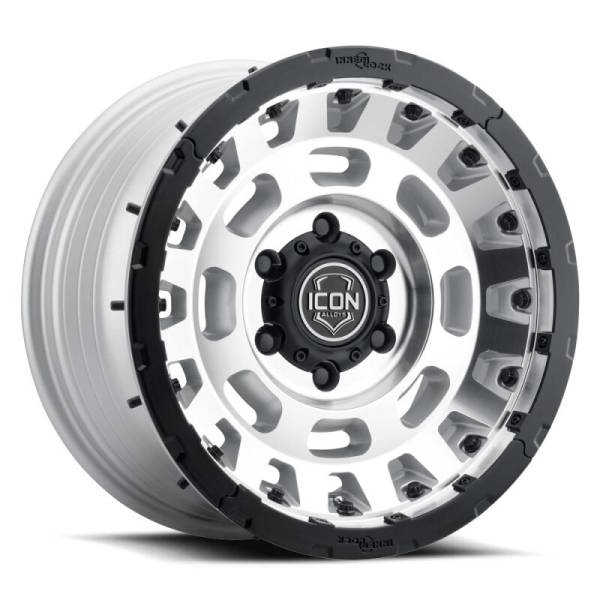 ICON - ICON Hammer Pro 17x8.5 / 6x5.5 / 25mm / 5.75in BS - Silver Machined | 21017859057SM - Image 1