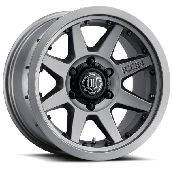 ICON - ICON Rebound Pro 17x8.5 5x5 -6mm Offset 4.5in BS 71.5mm Bore Titanium Wheel | 21817857345TT - Image 1