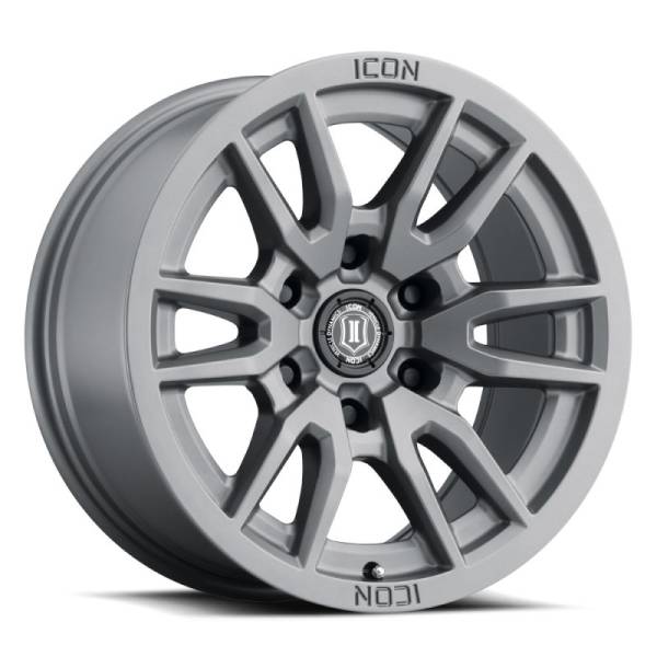 ICON - ICON Vector 6 17x8.5 6x135 6mm Offset 5in BS 87.1mm Bore Titanium Wheel | 2417856350TT - Image 1