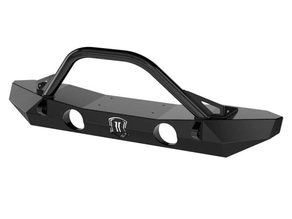 ICON - ICON 07-18 Jeep Wrangler JK Pro Series Mid Width Front Bumper w/Bar/Tabs | 25235 - Image 1