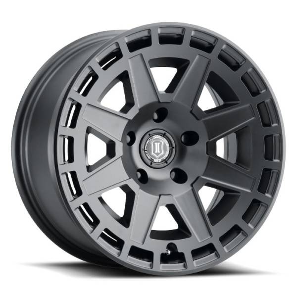 ICON - ICON Compass 17x8.5 5x5 -6mm Offset 4.5in BS Satin Black Wheel | 3217857345SB - Image 1