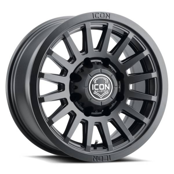 ICON - ICON Recon SLX 18x9 8x6.5 BP 12mm Offset 5.5in BS 121.4mm Hub Bore Satin Black Wheel | 3618908055SB - Image 1