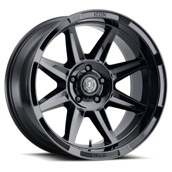 ICON - ICON Bandit 20x10 5x5 -24mm 4.5in BS 71.50mm Bore Gloss Black Wheel | 6020107345GB - Image 1