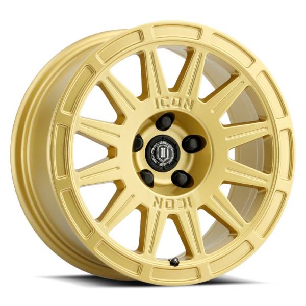 ICON - ICON Ricochet 17x8 5x4.5 38mm Offset 6in BS - Gloss Gold Wheel | 7017806560GG - Image 1