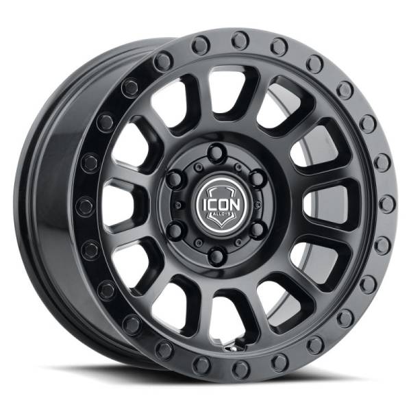 ICON - ICON Hulse 17 X 8.5 6 X 135 6mm Offset 5in BS Double Black | 8017856350DB - Image 1
