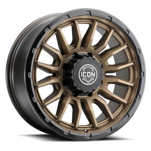 ICON - ICON Alloys Cajon 20x9 / 8x6.5 / 12mm / 5.5in BS Satin Bronze Wheel w/ GB Lip | 8320908055SBGB - Image 1