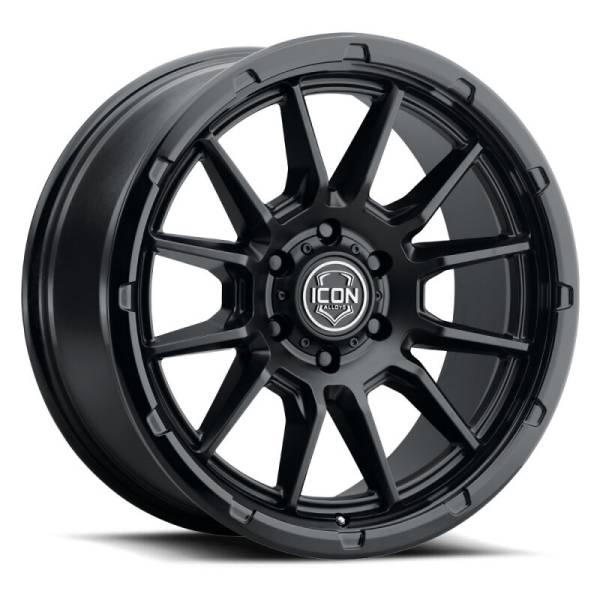 ICON - ICON Alloys Cajon 20x9 / 6x5.5 / 0mm / 5in BS Double Black Wheel | 8320908350DB - Image 1