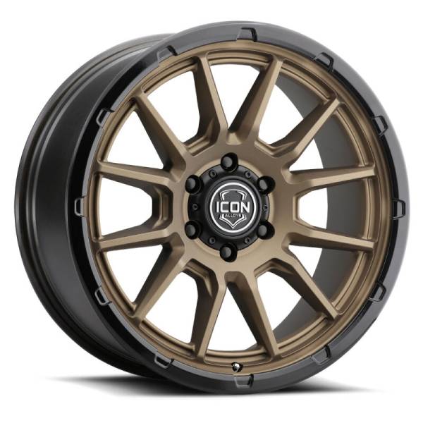 ICON - ICON Alloys Cajon 20x9 / 6x5.5 / 16mm / 5.625in BS Satin Bronze Wheel w/ GB Lip | 8320909056SBGB - Image 1