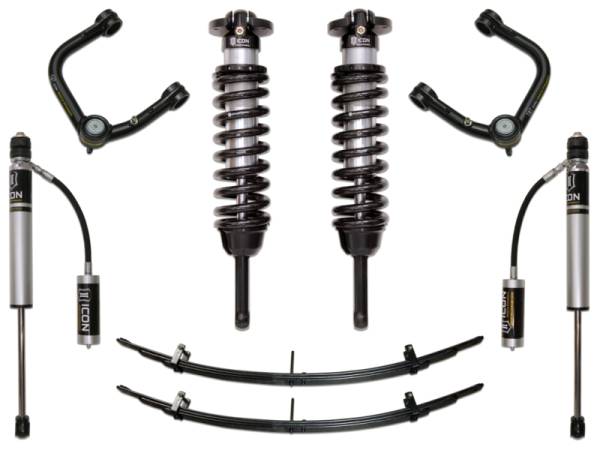 ICON - ICON 05-15 Toyota Tacoma 0-3.5in/2016+ Toyota Tacoma 0-2.75in Stg 3 Suspension System w/Tubular Uca | K53003T - Image 1