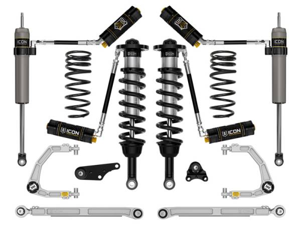 ICON - ICON 2024+ Toyota Tacoma 1.25in-3in Stage 8 Suspension System Billet w/ Triple Rate Spring | K53298S - Image 1