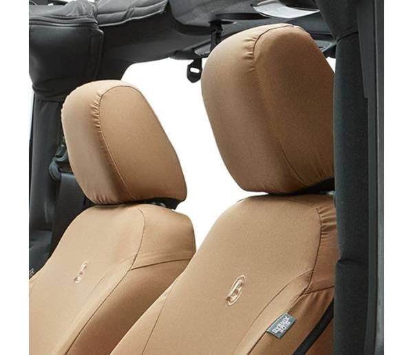 Seat Covers - Jeep '07-12 Wrangler JK; Front (Tan) | 29280-04 - Image 1